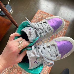 Purple/Teal Jordan 1 Women 6.5